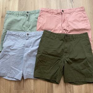 Bundle lot four goodfellow linden shorts all 32” 7” good condition